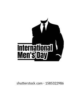 Vector illustration on the theme International Men's Day. For a poster or banner and greeting card.