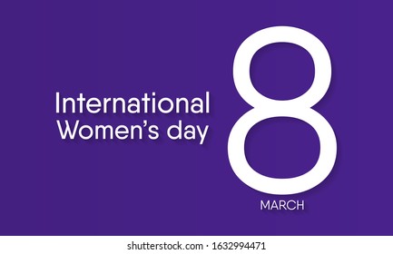 Vector illustration on the theme of International Women's day Observed on March 8th every year.