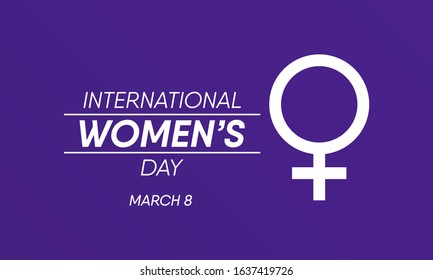 Vector illustration on the theme of International Women's day Observed on March 8th every year.
