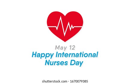 Vector illustration on the theme of International Nurses Day observed around the world on 12 May of each year, to mark the contributions that nurses make to society.