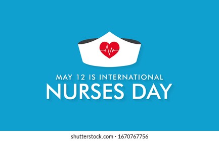 Vector illustration on the theme of International Nurses Day observed around the world on 12 May of each year, to mark the contributions that nurses make to society.