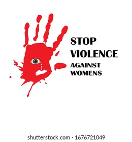 Ilustración vectorial sobre el tema del Día Internacional para la Eliminación de la Violencia contra la Mujer, el 25 de noviembre.