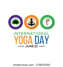 Vector illustration on the theme of International day of Yoga observed each year on June 21st across the globe. Yoga is a physical, mental and spiritual practice which originated in India