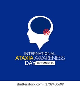 Vector illustration on the theme of International Ataxia awareness day observed each year on September 25 across the globe.