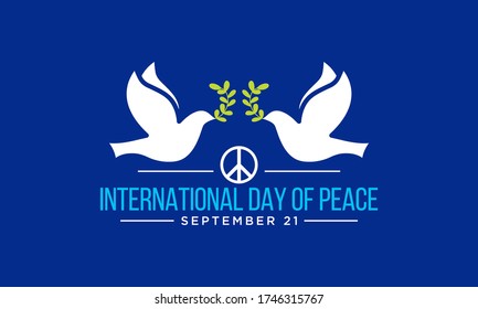 Vector illustration on the theme of International day of Peace observed each year on September 21st across the globe.