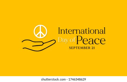 Vector illustration on the theme of International day of Peace observed each year on September 21st across the globe.