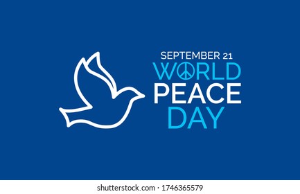 Vector illustration on the theme of International day of Peace observed each year on September 21st across the globe.