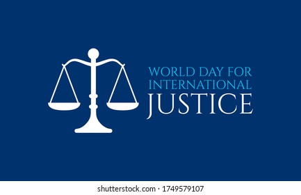 Vector illustration on the theme of International Criminal justice day observed each year on July 17th across the globe.