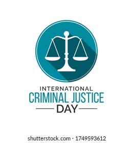 Vektorgrafik zum Thema Internationale Strafjustiz Tag beobachtet jedes Jahr am 17. Juli auf der ganzen Welt.