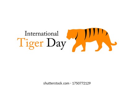 Vector illustration on the theme of International Tiger day observed each year on July 29th across the globe.