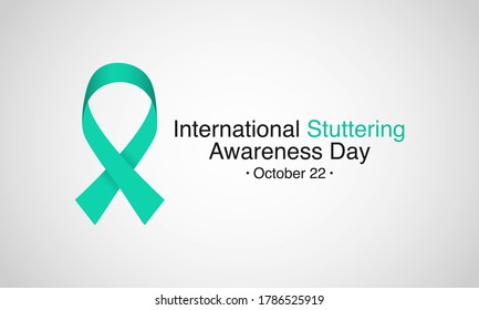 Vector illustration on the theme of International Stuttering awareness day observed each year on October 22 across the globe.