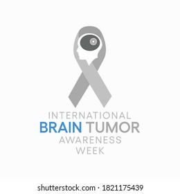 Vector illustration on the theme of International Brain Tumor awareness week observed each year during October across the globe