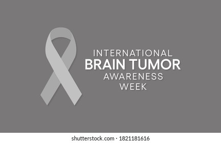 Vector illustration on the theme of International Brain Tumor awareness week observed each year during October across the globe