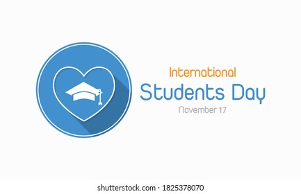 Vector illustration on the theme of International Students Day which is an international observance of the student community, held annually on November 17 across the globe.