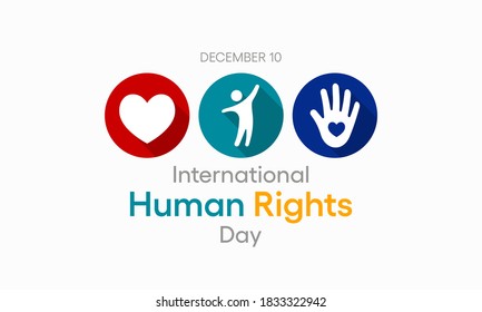 Vector illustration on the theme of International Human Rights Day observed each year on December 10th across the globe.