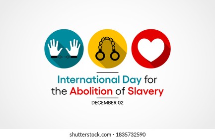 Vector illustration on the theme of International day for the Abolition of Slavery observed each year on December 2nd across the globe.