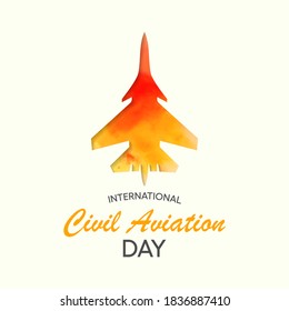 Vector illustration on the theme of International Civil Aviation day observed each year on December 7th across the globe.