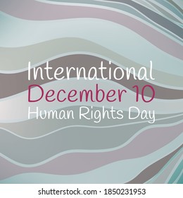 Vector illustration on the theme of International Human Rights Day observed each year on December 10th across the globe.
