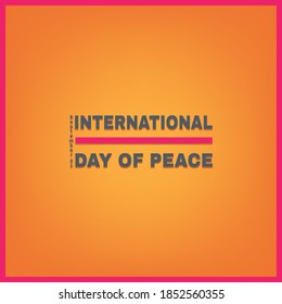 Vector illustration on the theme of International day of Peace observed each year on September 21st across the globe.