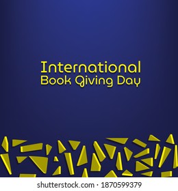 Vector illustration on the theme of International Book Giving Day