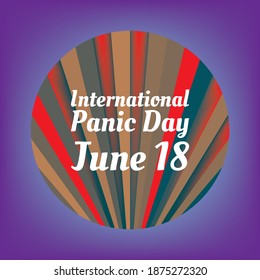 Vector illustration on the theme of International Panic Day