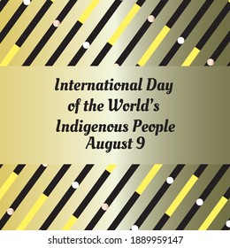 Vektorgrafik zum Thema Internationaler Tag der indigenen Völker der Welt