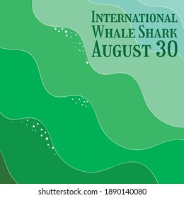 Vector illustration on the theme of International Whale Shark Day