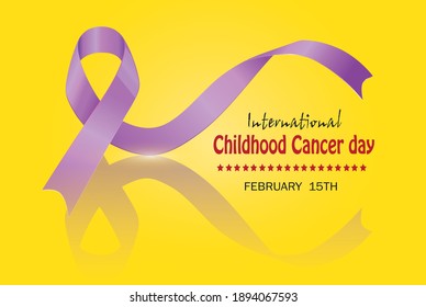 Vector illustration on the theme of International Childhood Cancer day (ICCD) observed each year on February 15th across the globe.