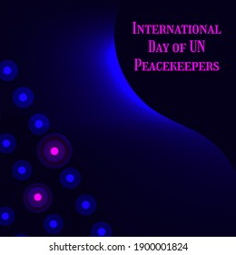 Vector illustration on the theme of International Day of UN Peacekeepers 