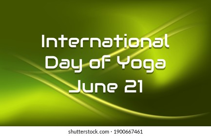 Vector illustration on the theme of International Day of Yoga