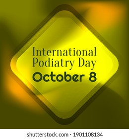 Ilustración de vectores sobre el tema del Día Internacional de la Podiatría