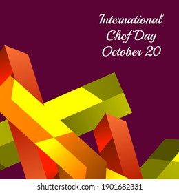 Vektorgrafik zum Thema Internationaler Kochtag