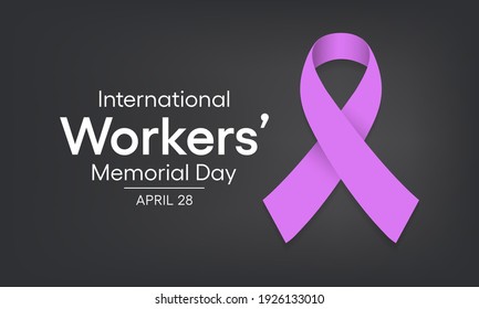 Vector Illustration On The Theme Of International Workers Memorial Day Observed Each Year On April 28th Across The Globe.