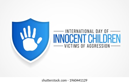 Vector illustration on the theme of International day of Innocent Children victims of aggression observed every year on June 4th across the globe.