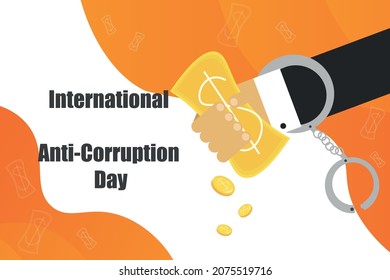 Vector illustration on the theme of International Anti Corruption day observed each year on December 09th across the globe