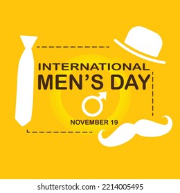 Vector illustration on the theme International Men's Day.