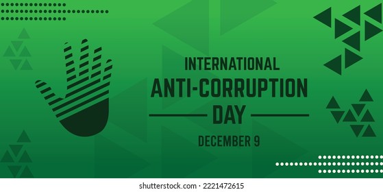 Vector illustration on the theme of International Anti Corruption day observed each year on December 09th