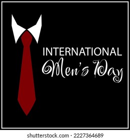 Vector illustration on the theme International Men's Day. For a poster or banner and greeting card