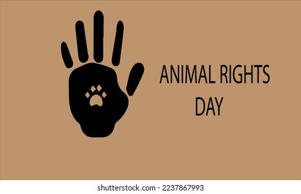 Vector illustration on the theme of international animal rights day observed each year during
