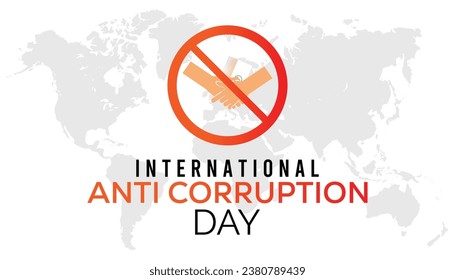 Vector illustration on the theme of International Anti Corruption day observed each year during December.banner, Holiday, poster, card and background design.