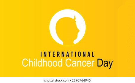 Vector illustration on the theme of International Childhood Cancer day observed each year during February 15.banner, Holiday, poster, card and background design.