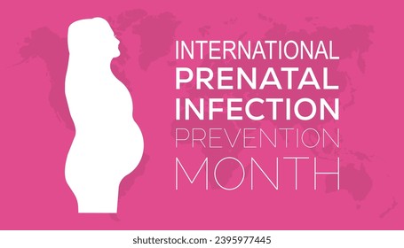 Ilustración vectorial sobre el tema del mes internacional de prevención de la infección prenatal (GBS) que se observa cada año durante febrero.Banner, Holiday, afiche, tarjeta y diseño de fondo.