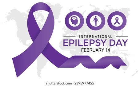 Vektorgrafik zum Thema Internationaler Epilepsie-Tag, beobachtet jedes Jahr während Februar.banner, Holiday, Poster, Karte und Hintergrund-Design.