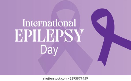 Ilustración vectorial sobre el tema del Día Internacional de la Epilepsia que se celebra cada año durante febrero.Banner, Holiday, afiche, tarjeta y diseño de fondo.