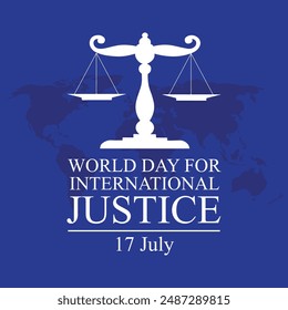 Vector illustration on the theme of International Criminal justice day observed each year on July 17th across the globe.