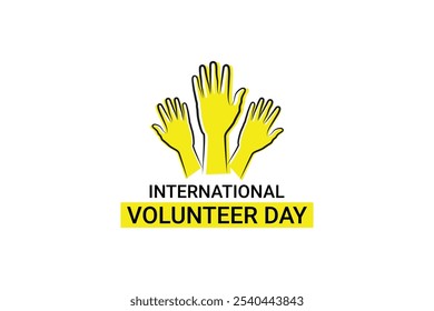 Vector illustration on the theme of International Volunteer day