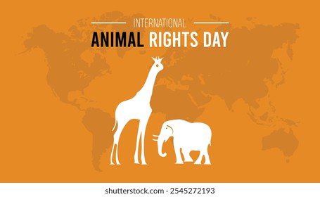 Vector illustration on the theme of international animal rights day observed each year during December. observed each year during December banner, Holiday,