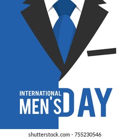 Vector illustration on the theme International Men's Day. For a poster or banner and greeting card.
