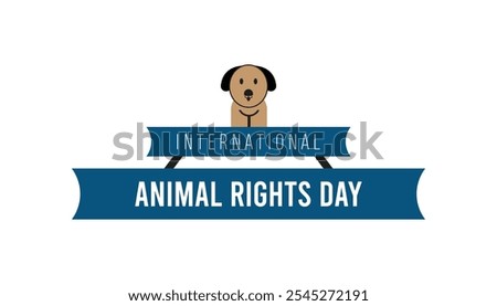 Vector illustration on the theme of international animal rights day observed each year during December. observed each year during December banner, Holiday,