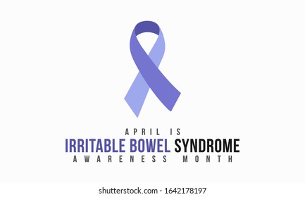 Vector Illustration on the theme of Irritable bowl syndrome (IBS) awareness month on April.
